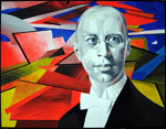 portrait of Sergey Prokofiev by Ivan PODGAINYI